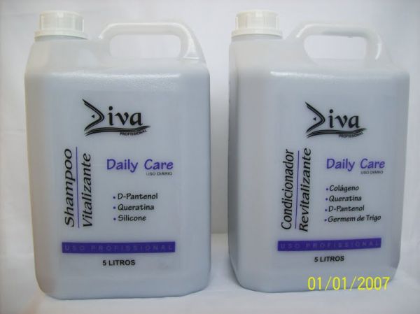 shampoo e condicionador de 5 litros